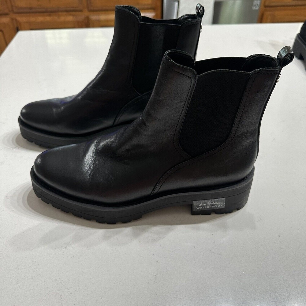 Sam Edelman Womens Justina Black Chelsea Boots Size 9 (6949509) Excellent